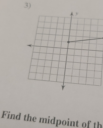 Find the midpoint of th