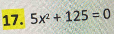 5x^2+125=0