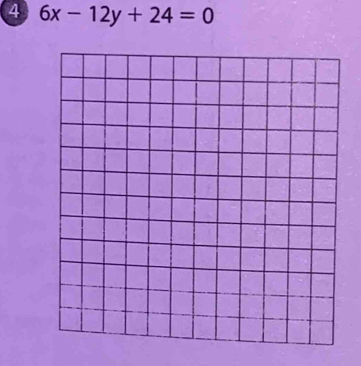 4 6x-12y+24=0