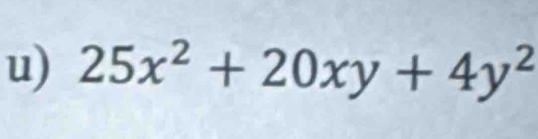 25x^2+20xy+4y^2