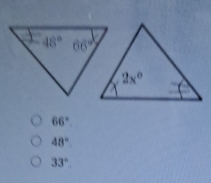 66°.
48°
33°