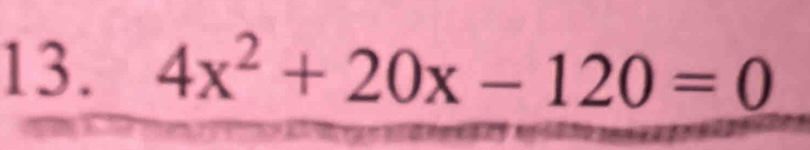 4x^2+20x-120=0