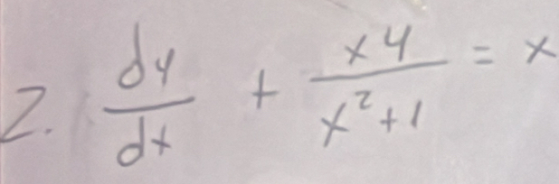  dy/dx + xy/x^2+1 =x