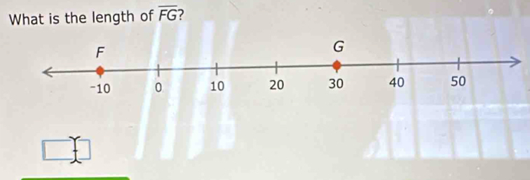 What is the length of overline FG 7