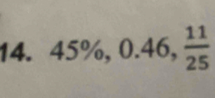 45% , 0.46,  11/25 