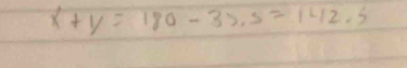 x+y=180-37.5=142.5