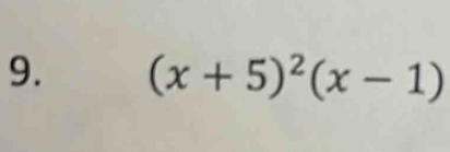 (x+5)^2(x-1)