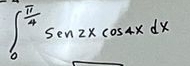 ∈t _0^((frac π)4)sec 2xcos 4xdx