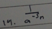  1/a^(-5)n 