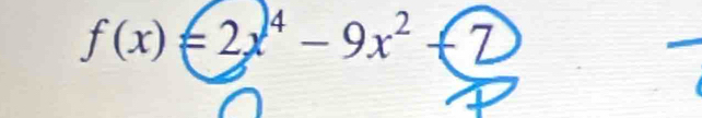 f(x)=2x^4-9x^2+2