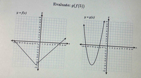 Evaluate: g(f(5))