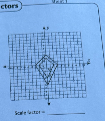 Sheet 1 
ctors 
Scale factor =_