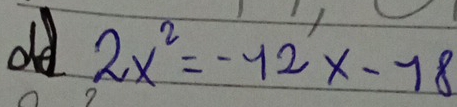 old 2x^2=-12x-78