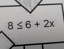 8≤ 6+2x