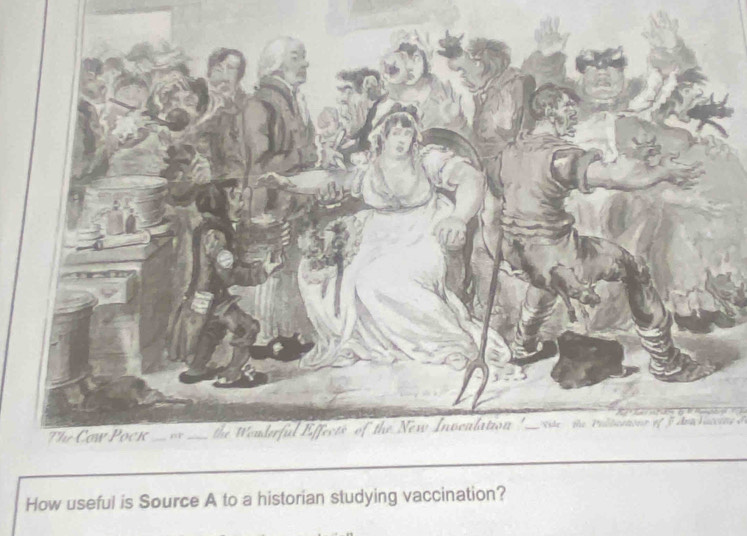 How useful is Source A to a historian studying vaccination?