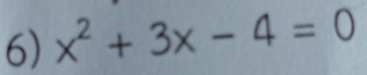 x^2+3x-4=0