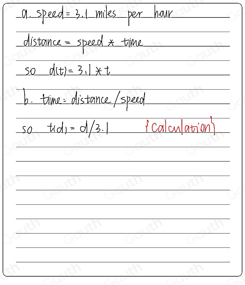 Solved: A runner is jogging at a constant speed of 3.1 miles per hour ...