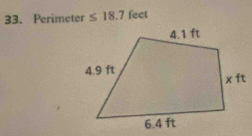 Perimeter ≤ 18.7 feet