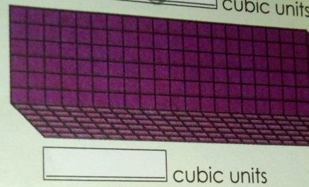 cúbic units 
cubic units