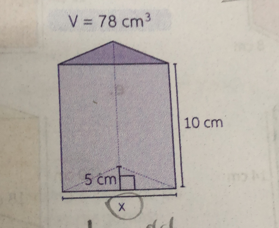 V=78cm^3