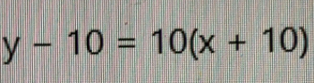 y-10=10(x+10)