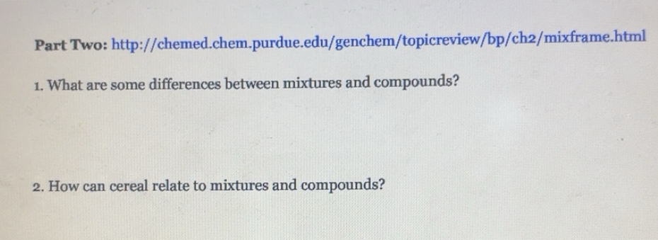 Solved: Part Two: http://chemed.chem.purdue.edu/genchem/topicreview/bp ...