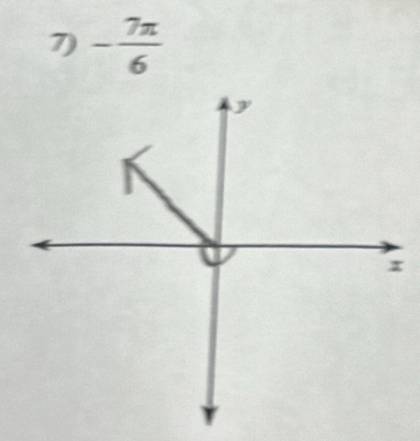 - 7π /6 