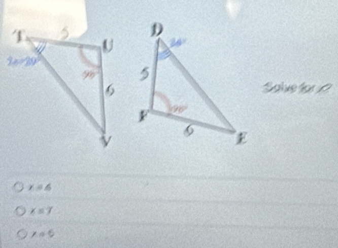 Salve for x
x=4
x=7
x=0