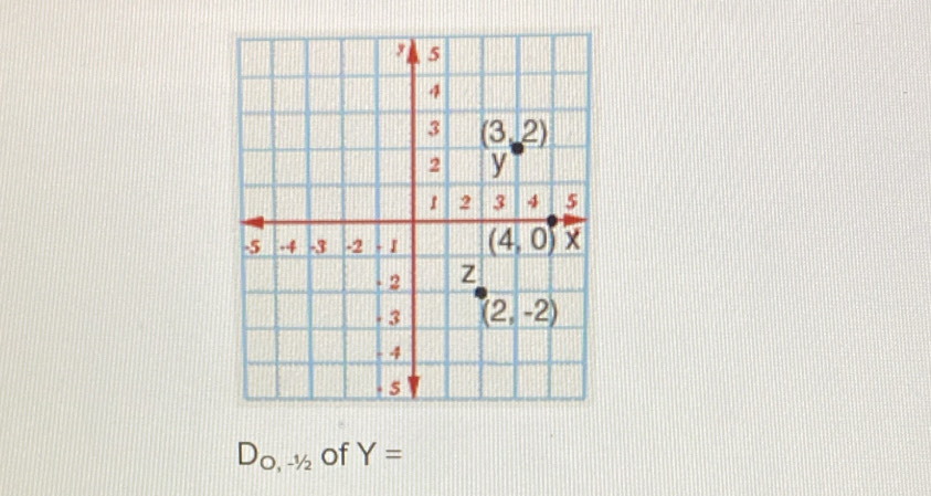 DO,^1/2 of Y=