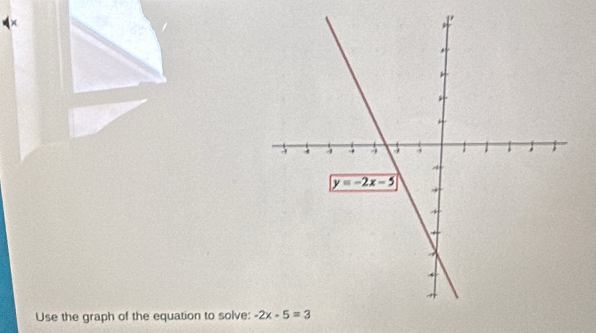 Use the graph of the equation to solve: