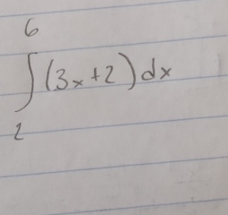∈tlimits _1^6(3x+2)dx