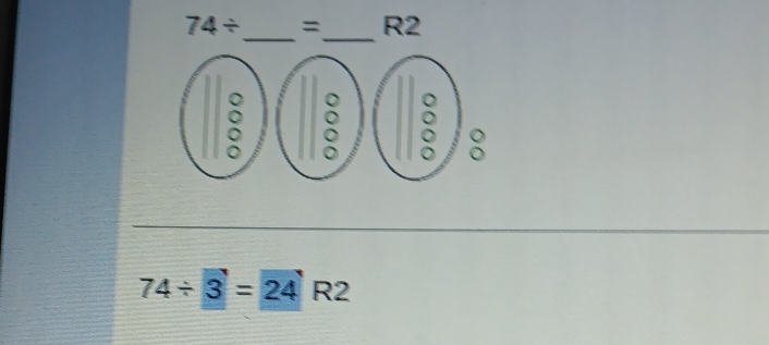 74/ = R2
_ 
_
74/ 3=24 R2