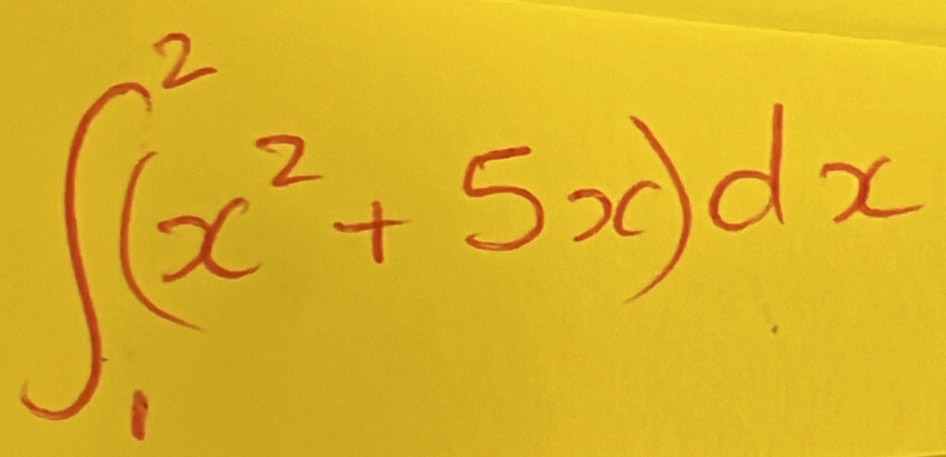 ∈t _1^(2(x^2)+5x)dx