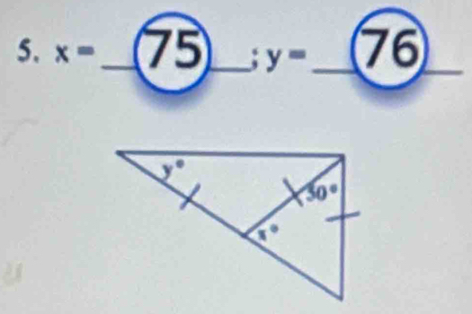 x= _7 □ _;y= _ (76)