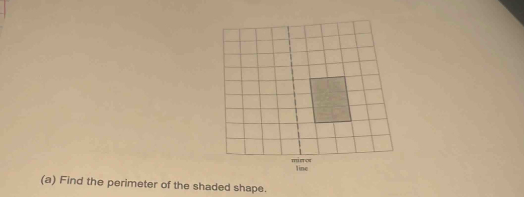 Find the perimeter of the shaded shape.