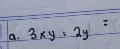 3xy:2y=