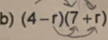 (4-r)(7+r)