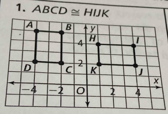 ABCD≌ HIJK