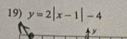 y=2|x-1|-4
y