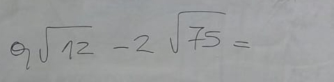 9sqrt(12)-2sqrt(75)=