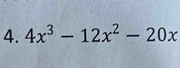 4x^3-12x^2-20x