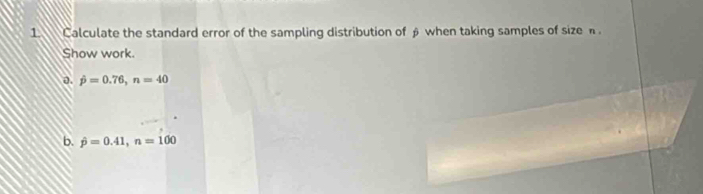 Solved: Calculate the standard error of the sampling distribution of β ...