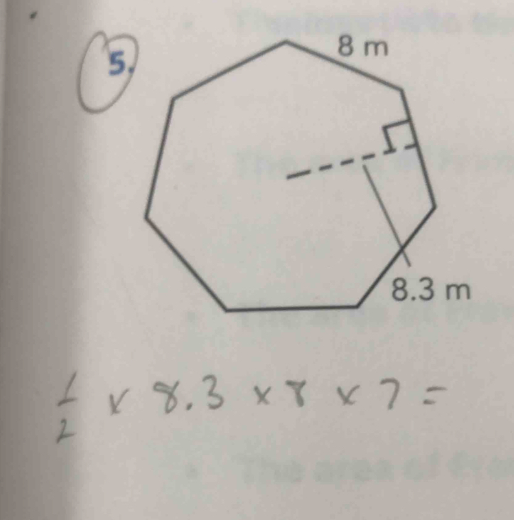  1/2 * 8.3* 8* 7=