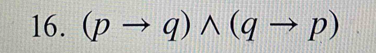 (pto q)wedge (qto p)