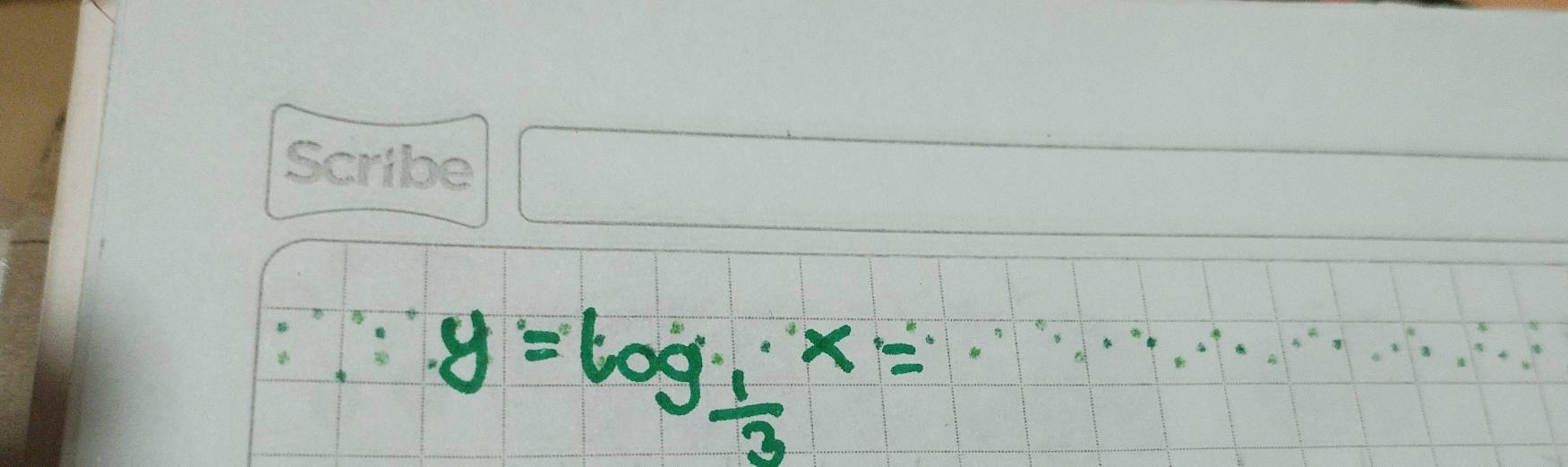 y=log _ 1/3 x=