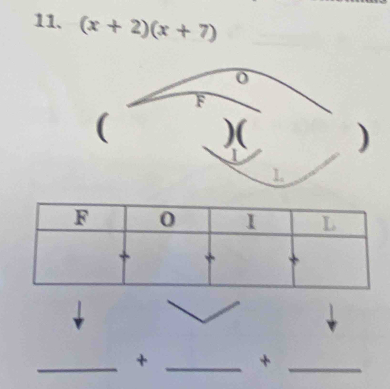 (x+2)(x+7)
o
F
( 
)( 
) 
1 
_+_ 
_+