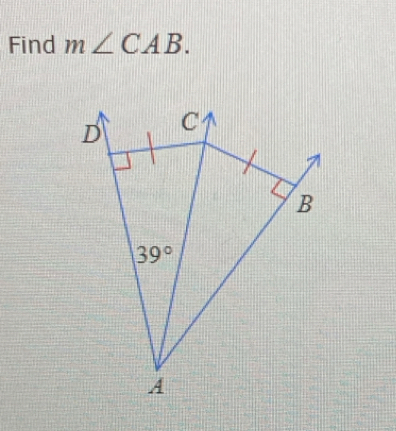 Find m∠ CAB.