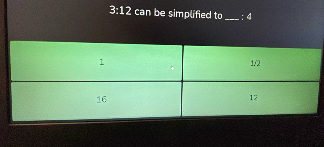 3:12 can be simplified to_ : 4