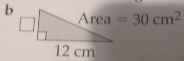 Area=30cm^2