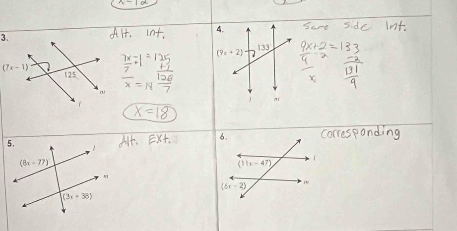 (9x+2) 133
(7x-1)
125
m